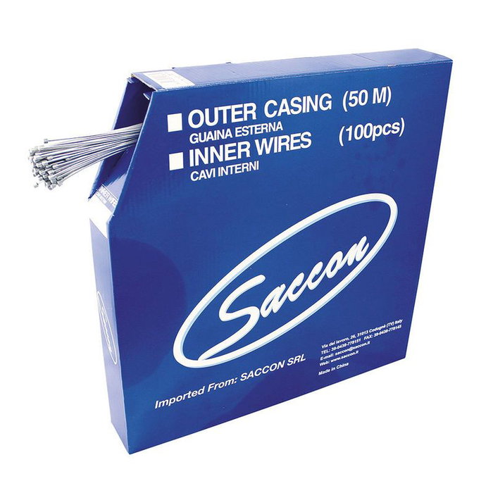 Saccon 100 câbles de remplacement en acier galvanisé 1,2-2030 mm Saccon 100 câbles de remplacement en acier galvanisé 1,2-2030 mm