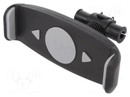 QOLTEC Attache automobile pour appui-tête, noir, 7-15 pouces