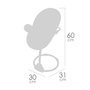Decuevas Trona Columpio Honey 3 en 1 pour Poupées jusqu'à 50 cm