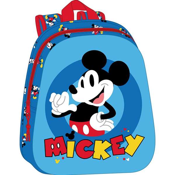 Safta Mochila Sac à dos 3D Mickey Mouse 27 x 33 x 10 cm pour enfants