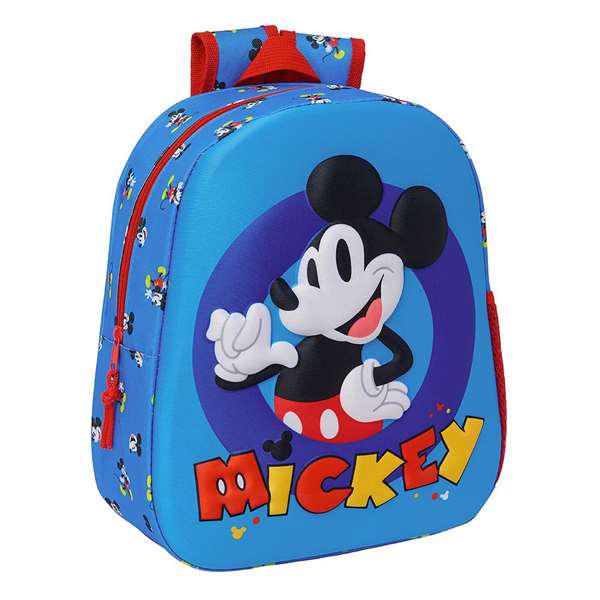 Safta Mochila Sac à dos 3D Mickey Mouse 27 x 33 x 10 cm pour enfants