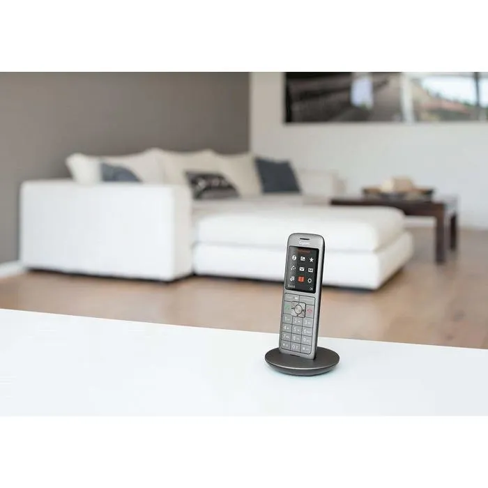 Gigaset CL 660 A - Téléphone fixe sans fil avec répondeur, écran couleur rétroéclairé 2.4 pouces et répertoire 400 contacts - Trio Anthracite