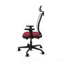 Piqueras Y Crespo Haches - Chaise de bureau avec mécanisme Sincro/Traslack, Granat et Blanc