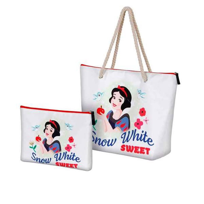 Sac de plage Disney Princess Blanc 37 x 52 x 17 cm