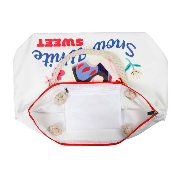 KARACTERMANIA - Sac de plage Disney Blancanieves - 37x52x17 cm - Un compartiment avec fermeture éclair et deux anses