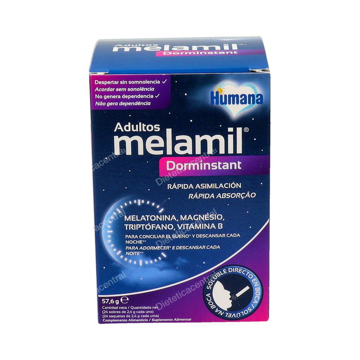 HUMANA MELAMIL DORMINSTANT adultes 24 sachets HUMANA MELAMIL DORMINSTANT adultes 24 sachets