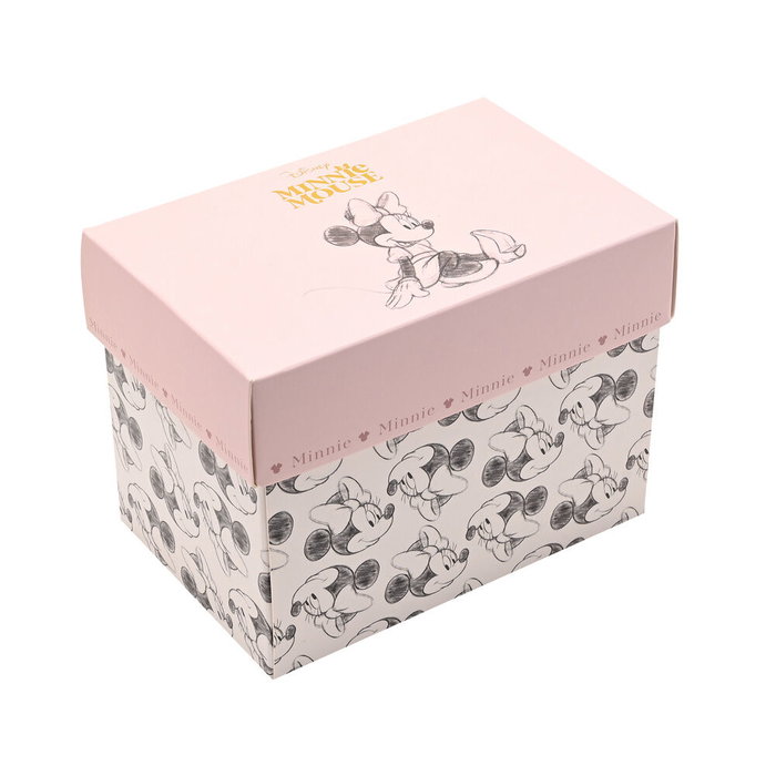 WIDDOP & CO Tasse Minnie Disney en Porcelaine avec Illustrations Esquissées et Détails Dorés