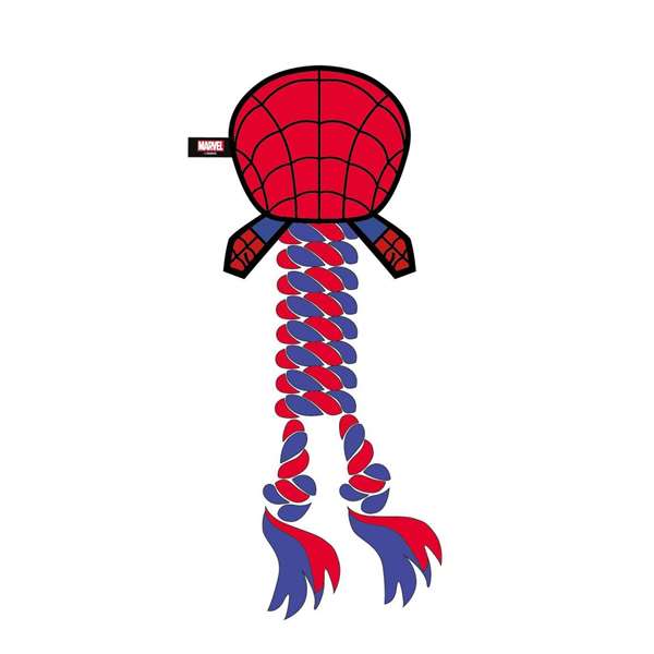 Cerdá Jouet à mordiller pour chien en corde thème Spiderman - 9.5 x 30.0 x 9.5 cm