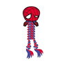 Cerdá Jouet à mordiller pour chien en corde thème Spiderman - 9.5 x 30.0 x 9.5 cm