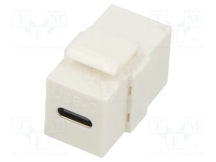 GOOBAY Connecteur USB Keystone USB C blanc 100W GOOBAY Connecteur USB Keystone USB C blanc 100W