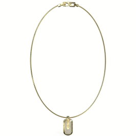 Guess Collier Racer Tag Doré 65cm