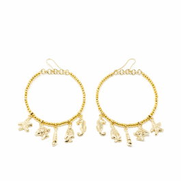 Shabama Boucles d'oreilles Formentor Or Brillant