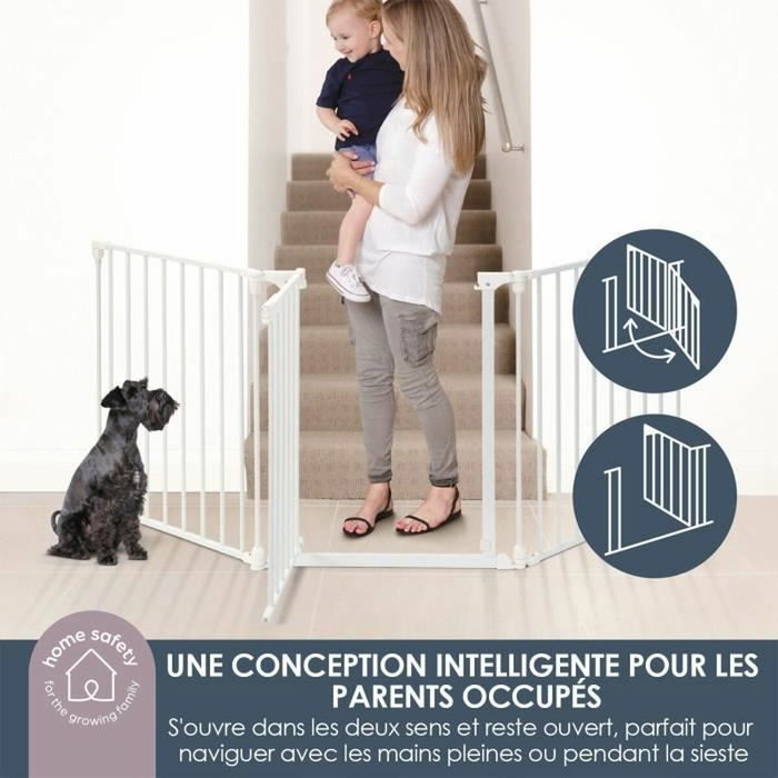 Dreambaby Barrière de sécurité Discovery 3-Panel FLEX, 74,5 cm à 1,95 m, Blanc Dreambaby Barrière de sécurité Discovery 3-Panel FLEX, 74,5 cm à 1,95 m, Blanc
