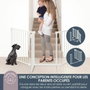 Dreambaby Barrière de sécurité Discovery 3-Panel FLEX, 74,5 cm à 1,95 m, Blanc