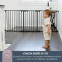 Dreambaby Barrière de sécurité Discovery 3-Panel FLEX, 74,5 cm à 1,95 m, Blanc