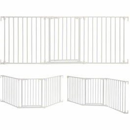 Dreambaby Barrière de sécurité Discovery 3-Panel FLEX, 74,5 cm à 1,95 m, Blanc