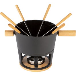 Stöckli Titlis BIG Ensemble à fondue 3,2l Noir