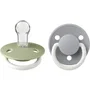 BIBS Sucette DeLux Silicone Embout Rond Sage Cloud Pack de 2