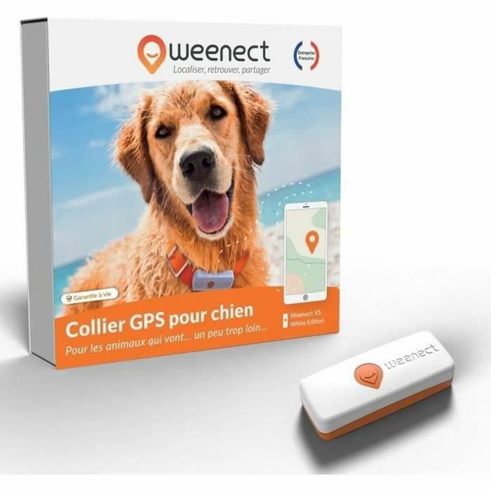 Weenect Traceur GPS pour Chien XS White Edition 2023 Weenect Traceur GPS pour Chien XS White Edition 2023