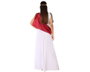 Déguisement Romaine Adulte Citoyenne XS-S Costume Femme Blanc Rouge Polyester