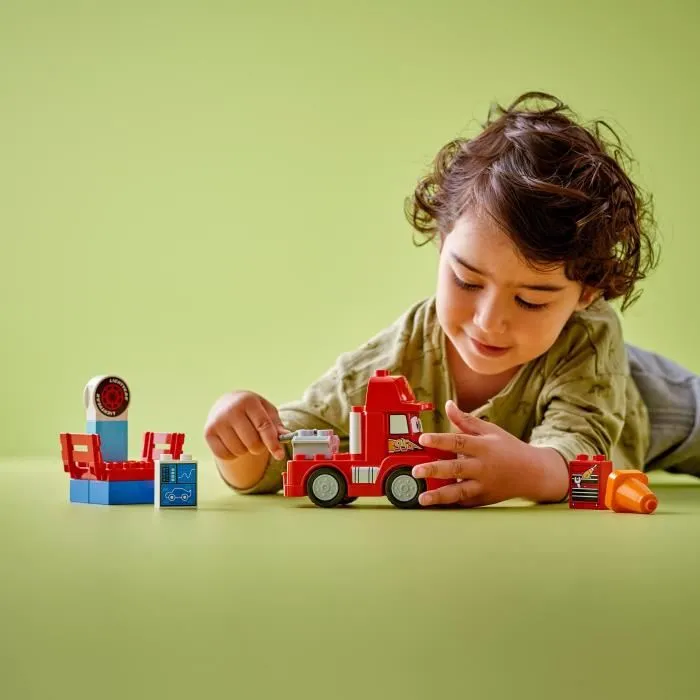LEGO DUPLO 10417 Mack a la Course, Jouet de Construction Cars Disney et Pixar pour Enfants
