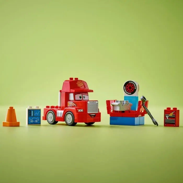 LEGO DUPLO 10417 Mack a la Course, Jouet de Construction Cars Disney et Pixar pour Enfants