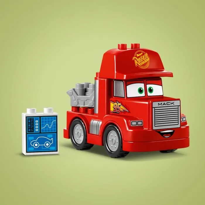 LEGO DUPLO 10417 Mack a la Course, Jouet de Construction Cars Disney et Pixar pour Enfants