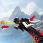 PLAYMOBIL 72114 Dragon noir et chevalier