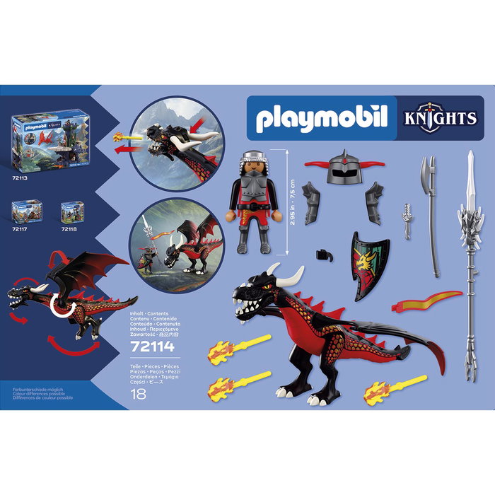 Playmobil Dragón Negro 72114 - Jeu de construction, langue espagnole