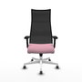 Piqueras y Crespo Albacete Chaise de Bureau Rose et Noir