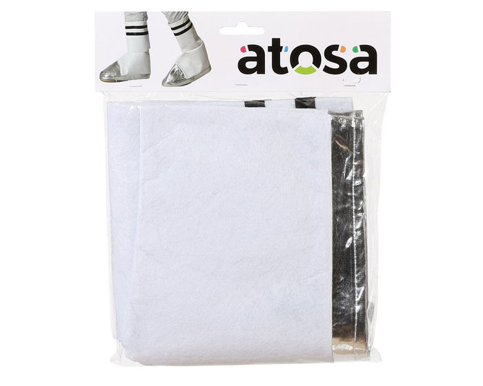 Chaussures de cosmonaute argentées - Déguisement spatial, robot ou alien - Idéal pour carnaval et fêtes SF