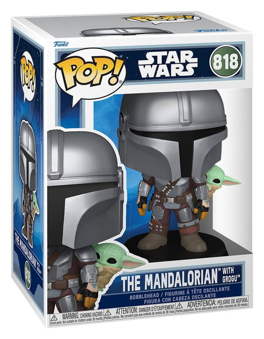 Funko Pop! Star Wars The Mandalorian avec Grogu (On Back)