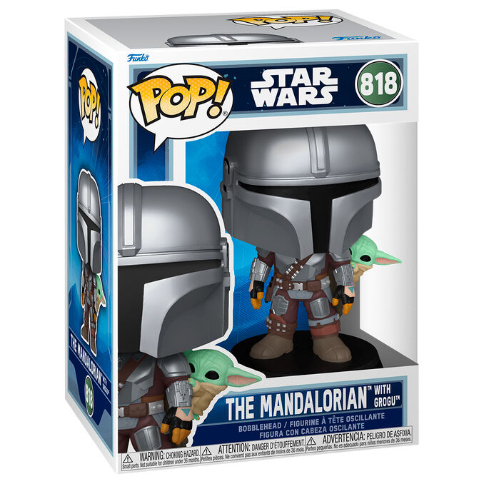 Funko Pop! Star Wars The Mandalorian avec Grogu (On Back)