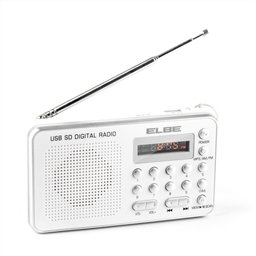Elbe RF-49-USB Radio numérique AM/FM Blanche