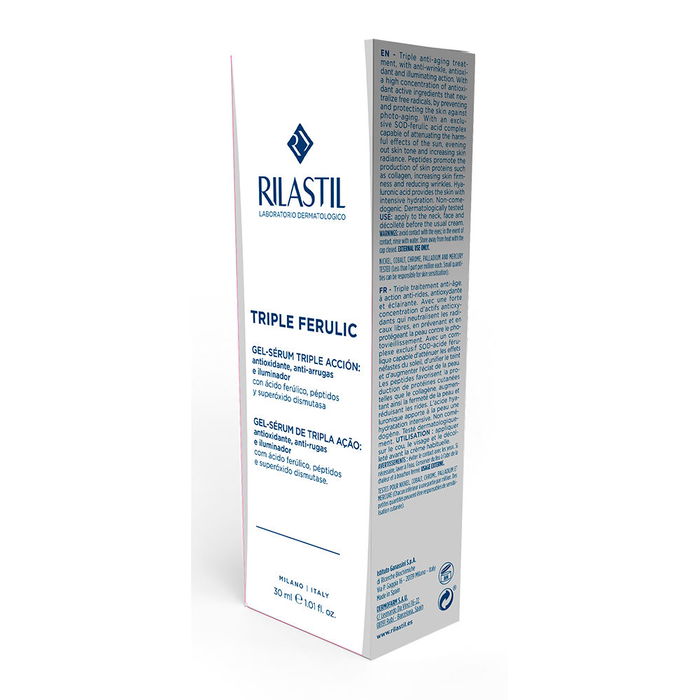 Rilastil Sérum Bi-Gel Triple Ferulic 30 ml Antioxydant Anti-Âge Hydratant Raffermissant