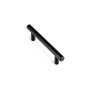 Rei Tirador de meuble type poignée modèle 891h, acier inoxydable noir mat 96 mm, blister 4 pièces
