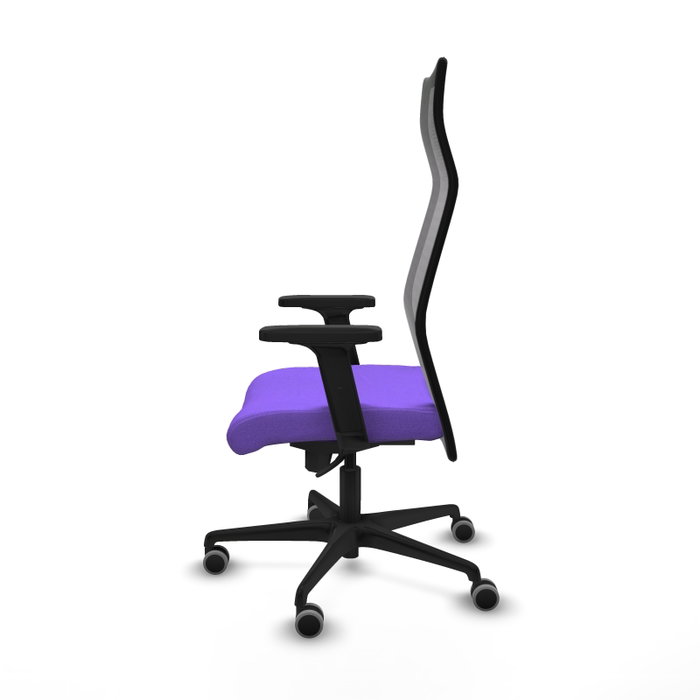Piqueras y Crespo Albacete Chaise de Bureau Lila et Noir