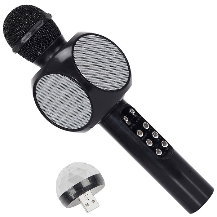 Party Time Micro Karaoké avec LED et Bluetooth Party Time Micro Karaoké avec LED et Bluetooth