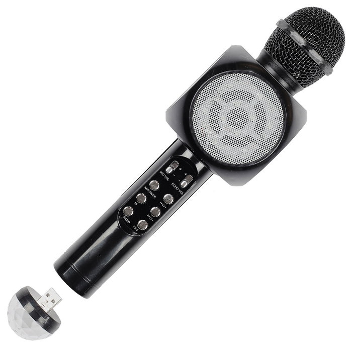 Party Time Micro Karaoké avec LED et Bluetooth Party Time Micro Karaoké avec LED et Bluetooth
