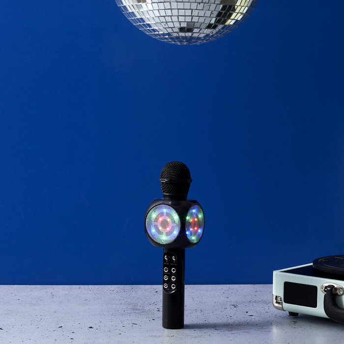 Party Time Micro Karaoké avec LED et Bluetooth Party Time Micro Karaoké avec LED et Bluetooth