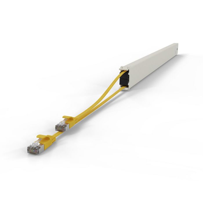 Patchbox patchbox.one Cassette 46RU STP Jaune avec câbles Cat6a 2,5 m Patchbox patchbox.one Cassette 46RU STP Jaune avec câbles Cat6a 2,5 m