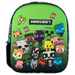 MANENTI Sac à dos 3D Characters Minecraft 30cm