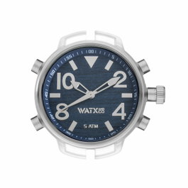 Watxandco RWA3736 Unisexe - Boîtier Transparent 49mm
