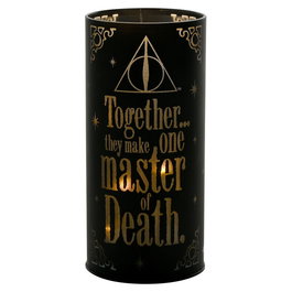 WIDDOP & CO Lampe à lumière décorative - Tube LED Harry Potter Reliques de la Mort Dark Arts avec impression décorative noir