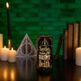 WIDDOP & CO Lampe à lumière décorative - Tube LED Harry Potter Reliques de la Mort Dark Arts avec impression décorative noir