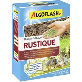 Algoflash - Semences à Gazon Rustique - Pelouse Durable - Sachet de 2,5 kg