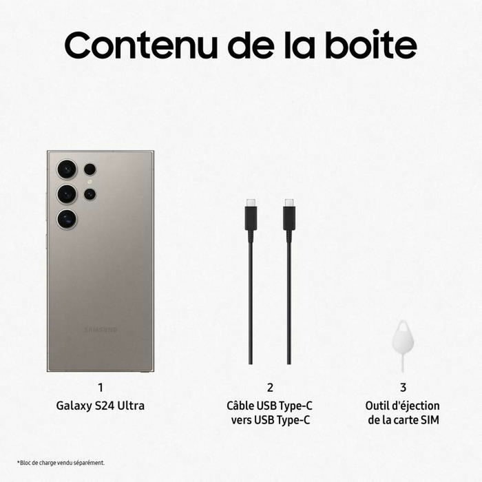 Smartphone Samsung Galaxy S24 Ultra 6,8" 12 GB RAM 256 GB Gris Smartphone Samsung Galaxy S24 Ultra 6,8" 12 GB RAM 256 GB Gris