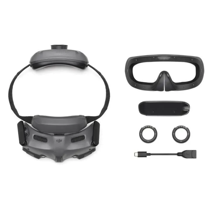 DJI Goggles 3 - Casque contrôleur pour drone DJI Avata 2 - Contrôle intuitif par mouvements du corps - Technologie Vue réelle en PiP - Transmission vidéo O4 à faible latence DJI Goggles 3 - Casque contrôleur pour drone DJI Avata 2 - Contrôle intuitif par mouvements du corps - Technologie Vue réelle en PiP - Transmission vidéo O4 à faible latence