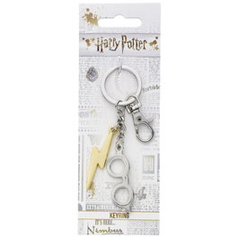 THE CARAT SHOP - Porte-clés Harry Potter Éclair et Lunettes - Alliage de zinc