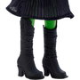 Mattel - Poupée Chanteuse Elphaba Wicked, Inspirée du Film, Chante 'Defying Gravity', 15 Secondes de Musique, Robe Interchangeable, Peau Verte, Cheveux Noirs Tressés, Jouet +4 Ans